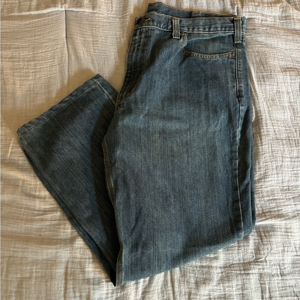 Carhartt Men's Bootcut Jeans in Deep Indigo
